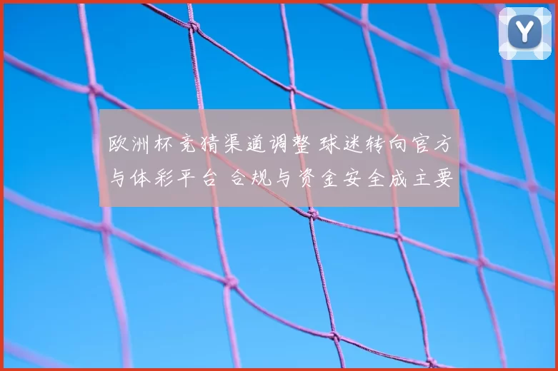 欧洲杯竞猜渠道调整 球迷转向官方与体彩平台 合规与资金安全成主要关注点